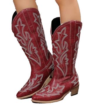 Vintage Embroidered Cowgirl Boots