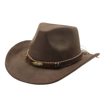 Western Cowgirl Metal Leaf Hat