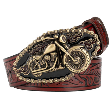 Motorcycle Leather Cowboy Belt