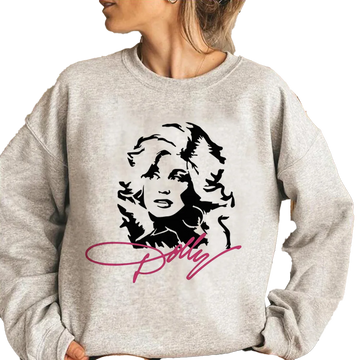 Dolly Parton Graphic Fleece long sleeve Pullover